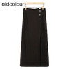 oldcolour纯色高腰半身裙春季新款设计感直筒中长裙女HP15063215 商品缩略图2