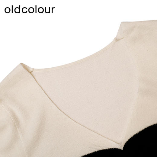 oldcolour修身针织衫春季新款V领复古高级内搭打底衫女P11052183 商品图2