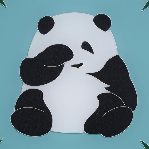 子佩集纯手工制作熊猫系列银花丝珐琅掐丝挂画(含框 手工定制预售 20天出货)大师工坊原创设计2403 商品图5