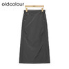 oldcolour灰色半身裙春季新款美式复古气质休闲长裙女P12063233 商品缩略图2