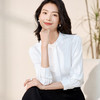 【知性优雅】罗蒙女士长袖衬衫圆领简约舒适百搭商务衬衫女 商品缩略图2