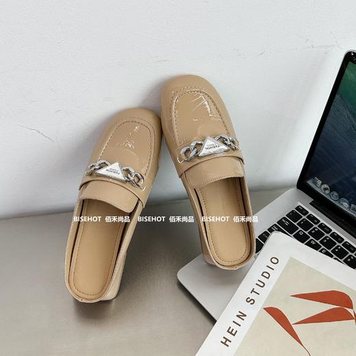 新品女士漆皮矮跟包头拖鞋772B42508（W） 商品图8