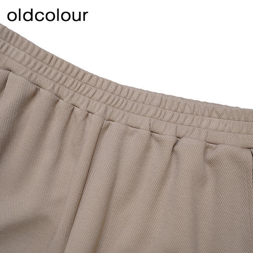 oldcolour简约休闲裤春季新款松紧高腰阔腿直筒长裤女P11073409 商品图2