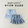 女童短裙夏季薄款宝宝软牛仔裤小童韩版百褶裙夏装裤裙儿童半身裙 商品缩略图0