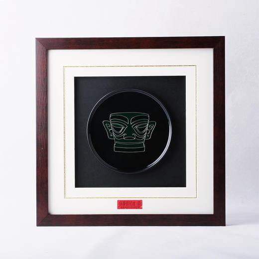 子佩集纯手工制作三星堆系列银花丝珐琅掐丝挂画(含框 手工定制预售 20天出货)大师工坊原创设计2403 商品图0