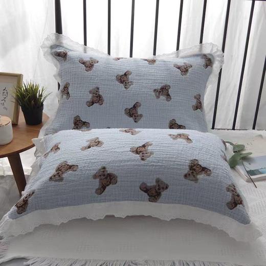 枕巾纯棉花边枕巾 商品图4