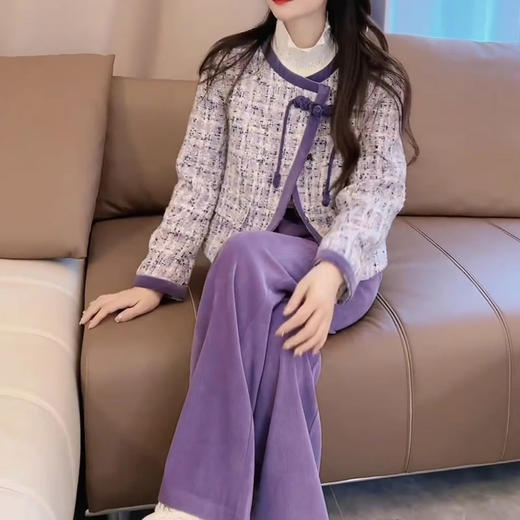 裁缝学苑AS214新中式国风盘扣小香风外套纸样女装上衣开衫版型 商品图5