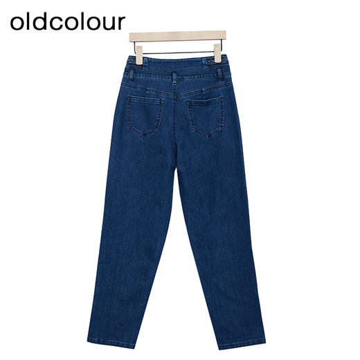 oldcolour直筒牛仔裤春季新款高腰显瘦百搭通勤九分裤女P13113105 商品图1