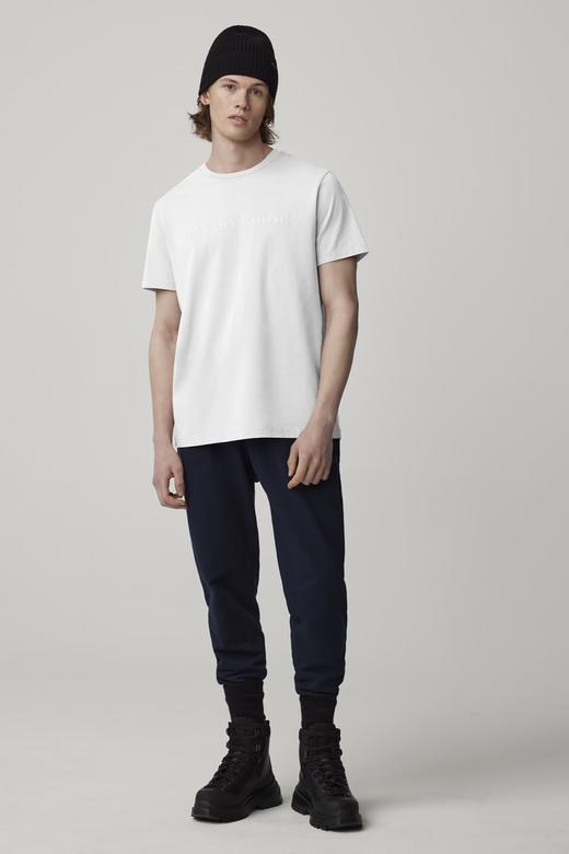 大鹅 2024春夏新款 经典印花字母 Emersen 男士圆领短袖T恤 一盒两件 特惠 Z-11390 商品图1