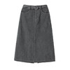 Famecoco范可儿纯棉牛仔包臀裙女士开叉半身裙中长款FAC1HA028 商品缩略图4