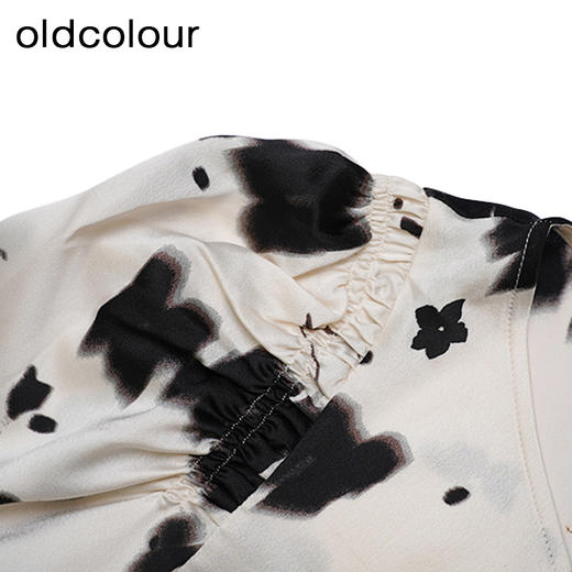 oldcolour法式碎花衬衫春季新款设计感高级宽松上衣女P13013343 商品图3