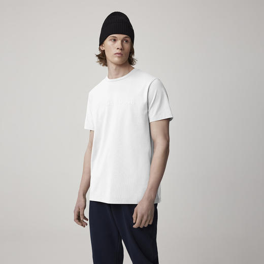 大鹅 2024春夏新款 经典印花字母 Emersen 男士圆领短袖T恤 一盒两件 特惠 Z-11390 商品图0