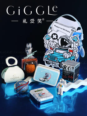 生日派对礼物-蓝色亚克力卡车