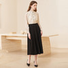 famecoco垂感易打理百褶裙女士优雅a字长款半身裙FAC1HA029 商品缩略图4