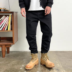 徐太浪美式高街水洗黑色牛仔裤男春季潮牌潮流痞帅大码修身小脚裤