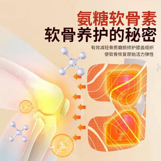 艾草膝盖贴  自发热  拉伸绑带设计6片/盒 商品图2