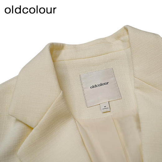 oldcolour米白色西装春季新款简约休闲宽松通勤外套女P11048114 商品图2