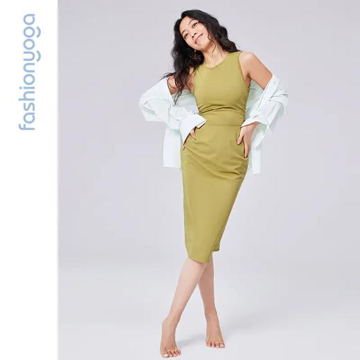 凡圣瑜伽侧腰抽褶修身连衣裙 FC14521 商品图11