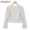 oldcolour小香风外套春季新款直筒通勤OL圆领短款上衣女P12041232 商品缩略图1