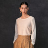 Famecoco基础款圆领长袖打底针织衫女套头纯色薄毛衣FAC1DB019 商品缩略图8