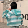 P&X设计师女装 休闲运动宽松连帽渐变色短款外套 824213378 绿色 商品缩略图4