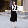 时尚洋气修身显瘦，小香风气质长袖裙子两件套连衣裙HR-HMQY5176 商品缩略图4