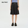 SELFWHO 小个子百褶裙2024新款夏季低腰a字垂感气质百搭半身裙子 商品缩略图0