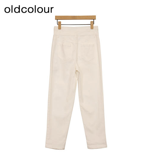 oldcolour直筒牛仔裤春季新款高腰显瘦百搭通勤九分裤女P13113105 商品图4