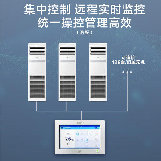【以旧换新】海尔（Haier）5匹柜式空调 中央空调 5p柜机 一级能效 变频商用店铺 立式空调380V KFRd-120LW/7YAF81 商品图2