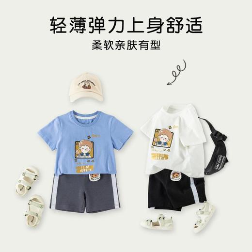 男童t恤夏季薄款宝宝短袖上衣儿童韩版短t套头衫夏装半袖女童体恤 商品图3