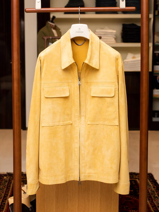 Fioroni 黄色小羊皮麂皮夹克 商品图0