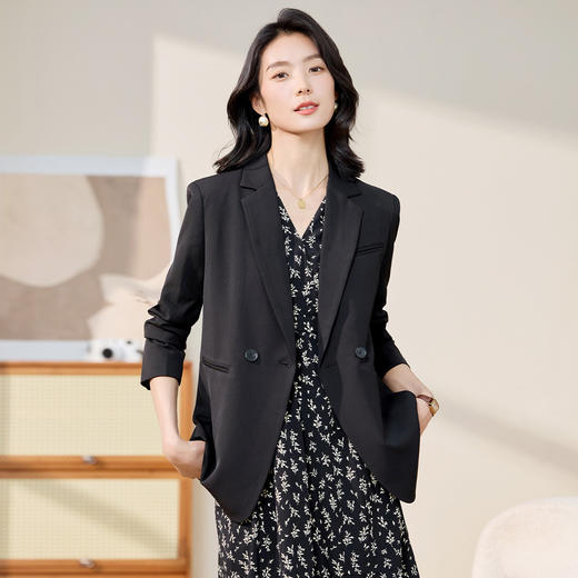【优雅潮流】罗蒙女士西服简约舒适百搭日常商务通勤西服外套女 商品图4