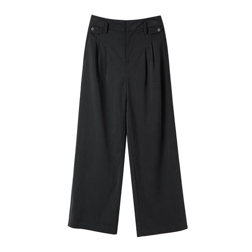 famecoco范可儿通勤垂感西装阔腿裤女士休闲裤长裤FAC1GA013 商品图5