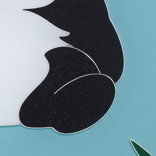 子佩集纯手工制作熊猫系列银花丝珐琅掐丝挂画(含框 手工定制预售 20天出货)大师工坊原创设计2403 商品图6