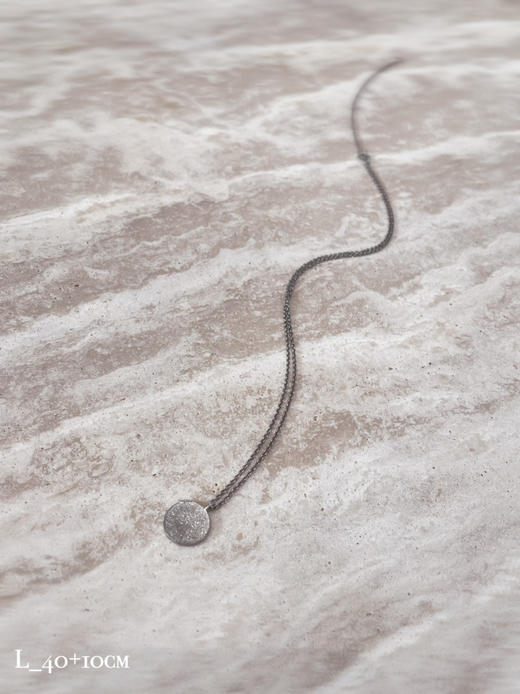 momoko｜12mm Moon Disc Necklace [ 项链 5色可选 ] 商品图1