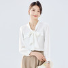 【系带领结】罗蒙女士长袖衬衫商务通勤舒适优雅简约大气衬衫女 商品缩略图4