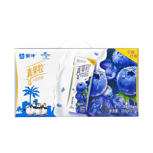 蒙牛真果粒 蓝莓果粒 250g*12盒/提 商品图0