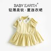 女童连衣裙2024夏季新款宝宝刺绣翻领裙子夏装娃娃短袖领公主裙夏 商品缩略图0