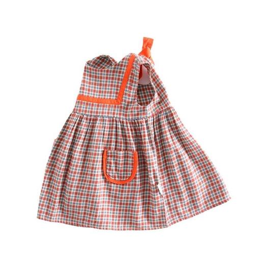 女童连衣裙夏季薄款无袖宝宝复古裙子小童公主裙韩版儿童格子裙夏 商品图4