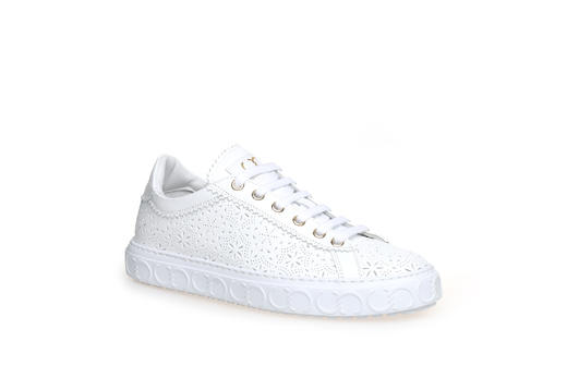 豪麟名鞋奥莱CESARE CASADEI女鞋时尚休闲鞋牛皮革C40201X白色  原价4960元 商品图0