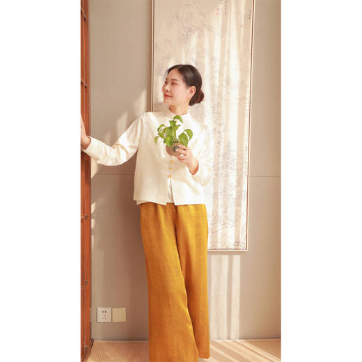 【抖音专属】立领小衫（23710155-凝脂） 商品图4