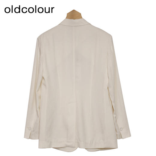 oldcolour白色西装春季新款设计感小众宽松休闲外套女HP15048505 商品图3