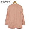 oldcolour粉色休闲西装春季新款设计感通勤简约外套女P12048503 商品缩略图1