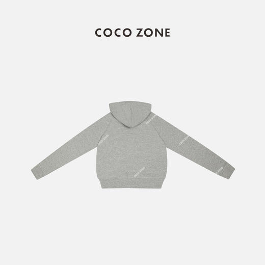 COCO ZONE100棉连帽开衫卫衣美式休闲运动外套24C10094 商品图1