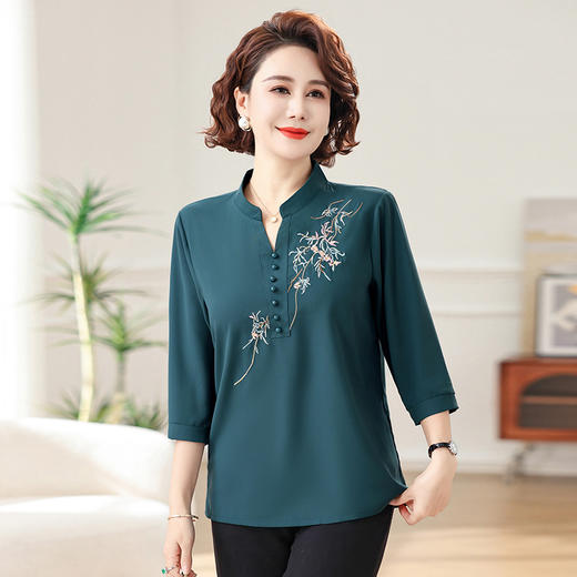 FW 911中袖T恤洋气上衣大码宽松小衫 商品图1