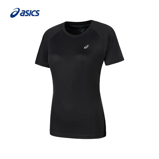 ASICS亚瑟士夜跑女式轻量针织跑步短袖T恤圆领反光印花短袖2012D024-001 商品图4