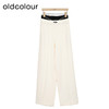 oldcolour纯色休闲裤春季新款高腰松紧阔腿运动长裤女P12073248 商品缩略图2