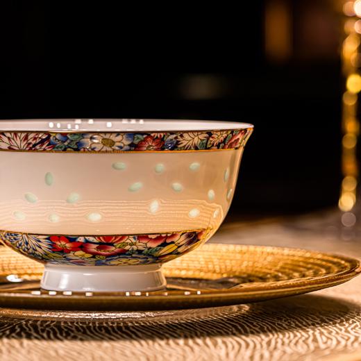 富玉  景德镇高温瓷餐具 新款高级感饭碗 10只装组合礼盒装 商品图3