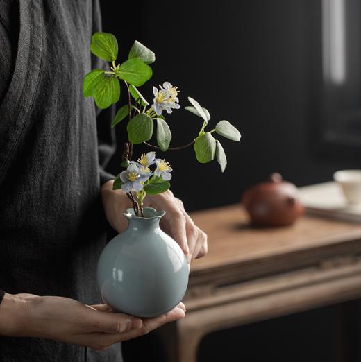 汝窑摆件小花瓶 商品图2