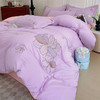 德绒棉磨毛绣花四件套 适用1.5~1.8m床 商品缩略图5